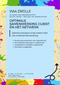 Scriptie voorbeeld Viaa - Social Work - Welzijn en Samenleving - client netwerk en samenwerking professionals verbeteren - Geslaagd cijfer 7.3