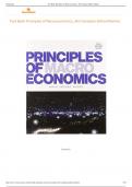 test bank principles of macroeconomics 8th canadian edition mankiw latest bank  complete