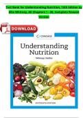 Test Bank for Understanding Nutrition, 16th Edition by Ellie Whitney, All Chapters 1 - 20, Complete Newest Version Latest 2025 Update