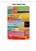 TEST BANK for Advanced Health Assessment & Clinical Diagnosis in Primary Care (7th Edition, 2025) Joyce E. Dains | ALL 1-45 CHAPTERS