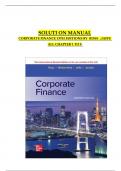 Solutions For Corporate Finance, 13th Edition Ross (All Chapters included)