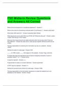 FSD Midterm Review Questions and Answers All Correct 