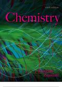 TEST BANK FOR ZUMDAHL CHEMISTRY 9TH EDITION (Complete Test Bank with Questions and Answers)