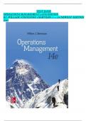 TEST BANK OPERATIONS MANAGEMENT,14TH EDITION BY WILLIAM STEVENSON CHAPTERS 1 – 19/NEWEST EDITION 2025