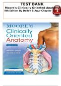 TEST BANK Moore's Clinically Oriented Anatomy 9th Edition By Dalley & Agur Chapter 1 to 10