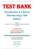 Test Bank For Introduction to Clinical Pharmacology 10th Edition by Visovsky, 9780323755351 (Covering Chapters 1-20 )