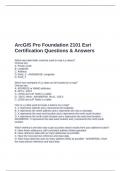 ArcGIS Pro Foundation 2101 Esri Certification Questions & Answers