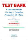 Test Bank for Community Health Nursing: A Canadian Perspective, 6th Edition by Aliyah Dosani