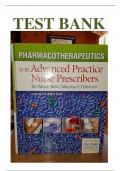 Test Bank for Pharmacotherapeutics for Advanced Practice Nurse Prescribers Fourth Edition by Teri Moser Woo (Complete Guide) (All Chapters Covered) (Graded A+) 