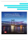 TEST BANK For Managerial Accounting: Creating Value in a Dynamic Business Environment, 13th Edition by Hilton | Verified Chapter's 1 - 17 | Complete