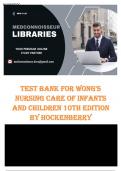 TEST BANK for Wong's Nursing Care of Infants and Children 10th Edition By Marliyn J. Hockenberry; David Wilson .Chapter 1-35 Complete Guide.ISBN 9780323222419