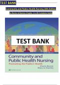 Test Bank For Community and Public Health Nursing, 10th Edition, By Cherie Rector, Mary Jo Stanley, All Chapters 1-30