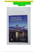 TEST BANK MANAGERIAL ACCOUNTING: CREATING VALUE IN A DYNAMIC BUSINESS ENVIRONMENT, 13TH EDITION (HILTON,2022)