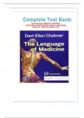 Complete Test Bank: The Language of Medicine 12th Edition by Davi-Ellen Chabner BA MAT (Author) Latest Update Graded A+ {With All Chapters 1-22