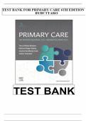 Test Bank for Primary Care: A Collaborative Practice 6th Edition by Terry Buttaro isbn-9780323570152 All Chapters Complete Edition