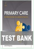 Test Bank for Primary Care Interprofessional Collaborative Practice 7th Edition by Terry Mahan Buttaro,  Patricia Polgar-Bailey,  Joanne Sandberg-Cook, Karen L. Dick, and Justin B. Montgomery isbn-9780323935845 Questions and Verified Answers