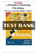 Test Bank for Principles of Marketing 17th Edition By Gary Armstrong Philip T. Kotler