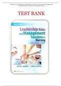 Test Bank For Leadership Roles and Management Functions in Nursing Theory and Application 11th Edition By Bessie L. Marquis, Carol Jorgensen Huston