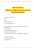 CCT CCI Exam   Questions With Reviewed Correct  Detailed Answers  