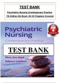 Test Bank - Psychiatric Nursing: Contemporary Practice, 7th Edition (Boyd), Chapter 1 - 43 - Download as a PDF