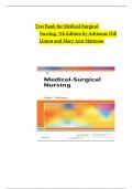 Test Bank for Medical Surgical Nursing, 7th Edition by Adrianne Dill Linton; Mary Ann Matteson| Test Bank 100% Veriﬁed Answers