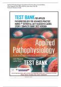 Test Bank- Applied Pathophysiology for the Advanced Practice Nurse 2nd Edition( Lucie Dlugasch,2025) Latest Edition|| All Chapters