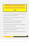 MRTS1342 - Launching a Business Exam Questions and Answers 100% Pass