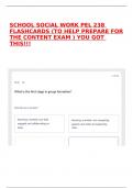 SCHOOL SOCIAL WORK PEL 238 FLASHCARDS (TO HELP PREPARE FOR THE CONTENT EXAM ) YOU GOT THIS!!!