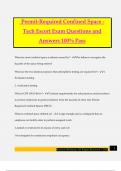 Permit-Required Confined Space - Tech Escort Exam Questions and Answers 100% Pass