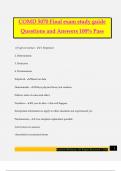 COMD 5070 Final exam study guide Questions and Answers 100% Pass