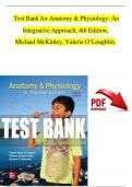 Test Bank - Anatomy & Physiology: An Integrative Approach 4th Edition (Michael McKinley,2021) 