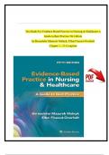 TEST BANK For Evidence-Based Practice in Nursing & Healthcare A Guide to Best Practice 5th Edition by Bernadette Mazurek Melnyk, Ellen Fineout-Overholt, Chapters 1 - 23 Complete