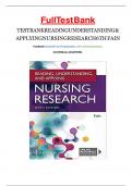 Test bank for reading understanding and applying nursing research 6th edition  || By James A. Fain 9781719641821 Chapter 1-15 || Complete Solution  Guide