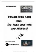 PSE4801 EXAM PACK 2025  {DETAILED QUESTIONS AND ANSWERS}