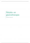 Samenvatting Relatie- en gezinstherapie