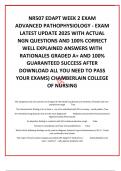 NR507 EDAPT WEEK 2 EXAM ADVANCED PATHOPHYSIOLOGY - EXAM LATEST UPDATE 2025 WITH ACTUAL NGN QUESTIONS AND 100% CORRECT WELL EXPLAINED ANSWERS WITH RATIONALES GRADED A+ AND 100% GUARANTEED SUCCESS AFTER DOWNLOAD ALL YOU NEED TO PASS YOUR EXAMS) CHAMBERLAIN 