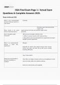 ISSA Final Exam Page 1 / Actual Exam Questions & Complete Answers 2025.