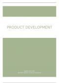 Product development samenvatting (engels)