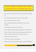 SOCIAL MEDIA CONCEPTS FBLA EXAM QUESTIONS AND ANSWERS 100% PASS