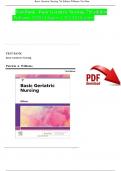 Basic Geriatric Nursing 7th Edition Test Bank By Patricia A. Williams | Chapter 1 – 20, Latest - 2023/2024|