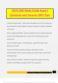 HUN 1201 Study Guide Exam 1 Questions and Answers 100% Pass