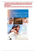 Test bank for Maternal Child Nursing Care - E-Book