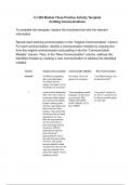 CJ 205 Module Three Practice Activity Template  Crafting Communications