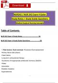 Galen NUR 242 Exam 4 Med-Surg Study Notes + Study Guide Qs & Ans (Latest 2025 / 2026): (A+ Guarantee)