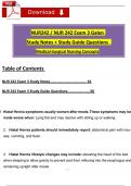 Galen NUR 242 Exam 3 Med-Surg Study Notes + Study Guide Qs & Ans (Latest 2025 / 2026): (A+ Guarantee)