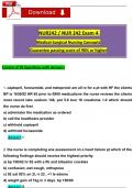 Galen NUR 242 Exam 4 Med-Surg Tested (Latest 2025 / 2026) Questions with Revised Answers, (A+ Guarantee)