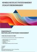 NCOI eindopdracht Master Strategisch Management - Onderwijsmanagement - Strategische Fusering twee scholen - Herontwerpen strategie- en ontwerpvorming - geslaagd cijfer 8