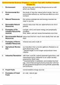 Environmental Science Chapters 1-4 Exam Test with Verified Answers Graded A+