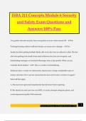 ISBA 211 Concepts Module 6 Security and Safety Exam Questions and Answers 100% Pass