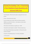 Payroll Accounting - Ch. 1 - Processing a New Employer Exam Questions and Answers 100% Pass